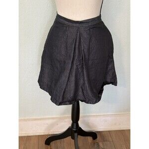 Gap Size Small Women’s Cotton Linen & Flax Blend Skirt Dark Blue